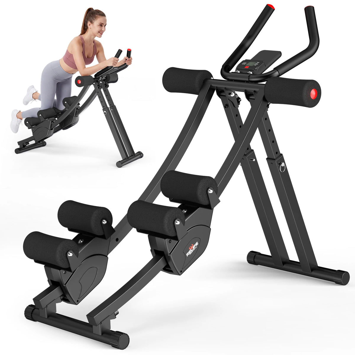 Armvora® Dual Track Ab Trainer | Core Workout Machine