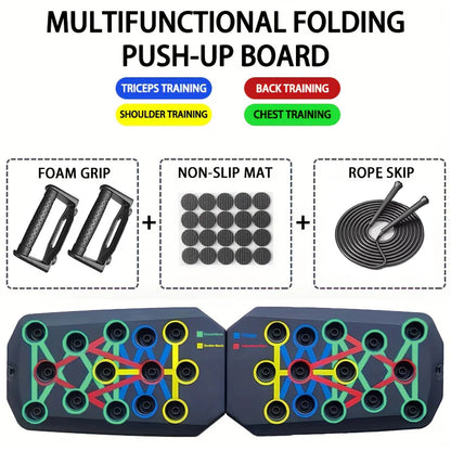 Armvora® Color-Coded Push-Up Board System – Home Upper Body Strength Trainer