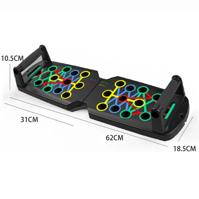 Armvora® Color-Coded Push-Up Board System – Home Upper Body Strength Trainer