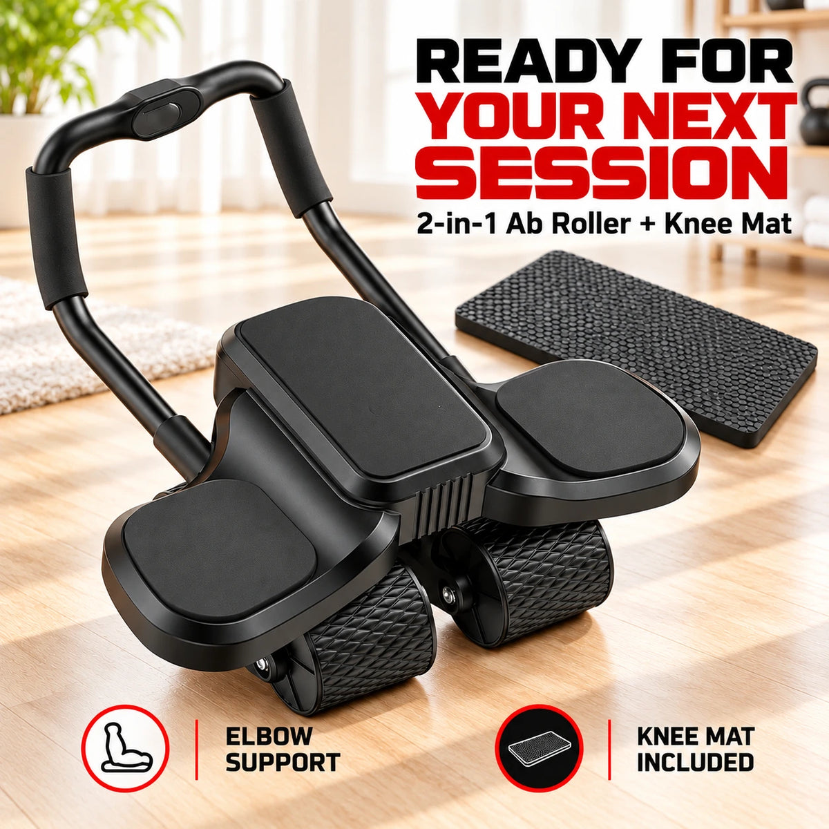 Armvora 2-in-1 Ab Roller and included knee mat