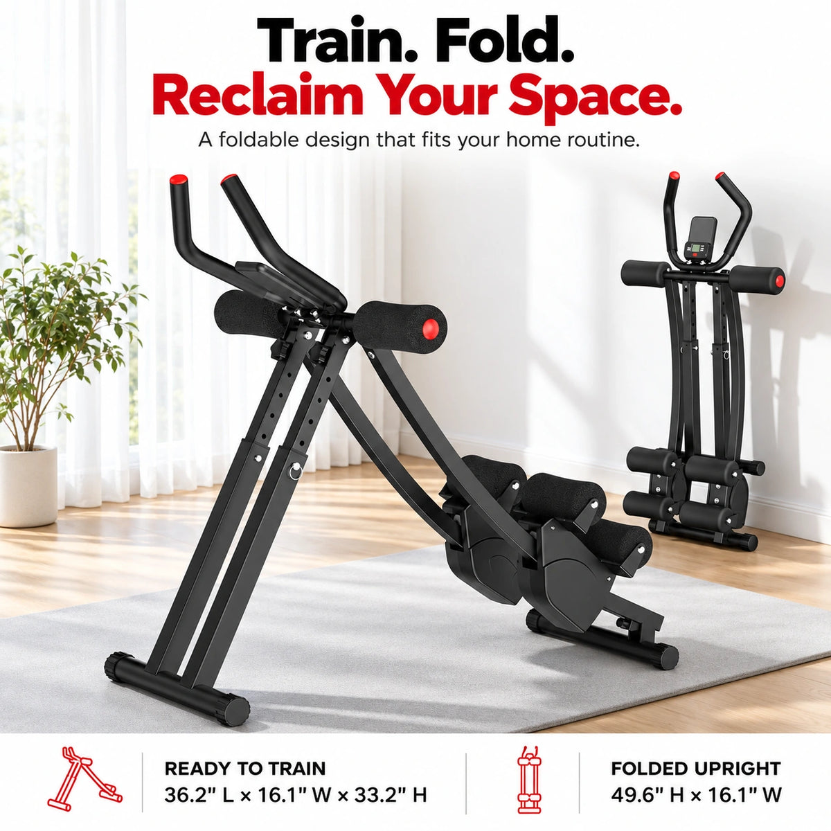 Armvora® Dual Track Ab Trainer | Core Workout Machine