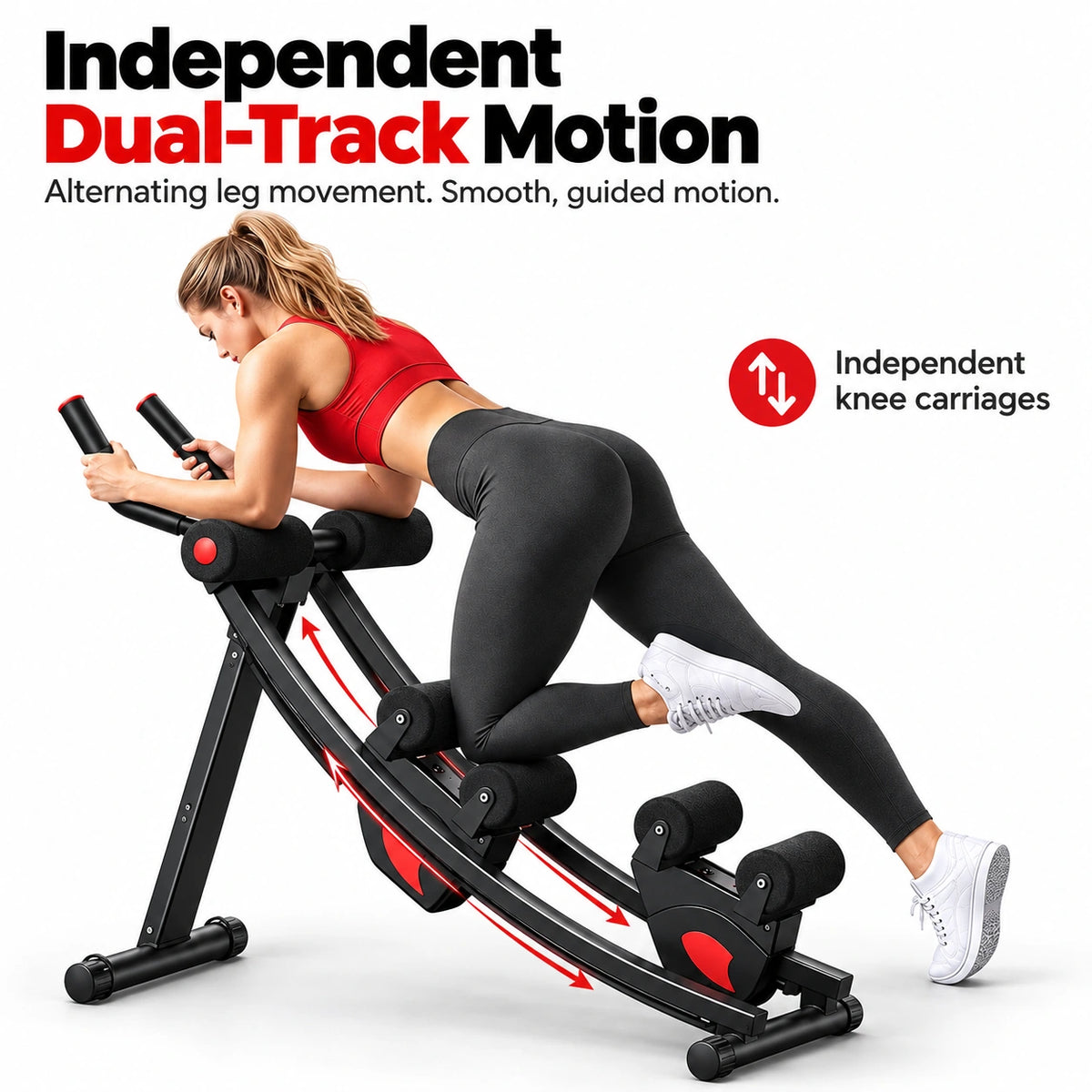Armvora® Dual Track Ab Trainer | Core Workout Machine