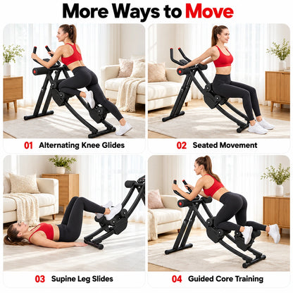 Armvora® Dual Track Ab Trainer | Core Workout Machine