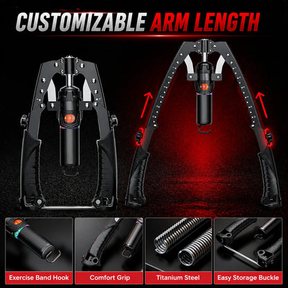 Armvora® Hydraulic Muscle Trainer – Adjustable Resistance Home Gym