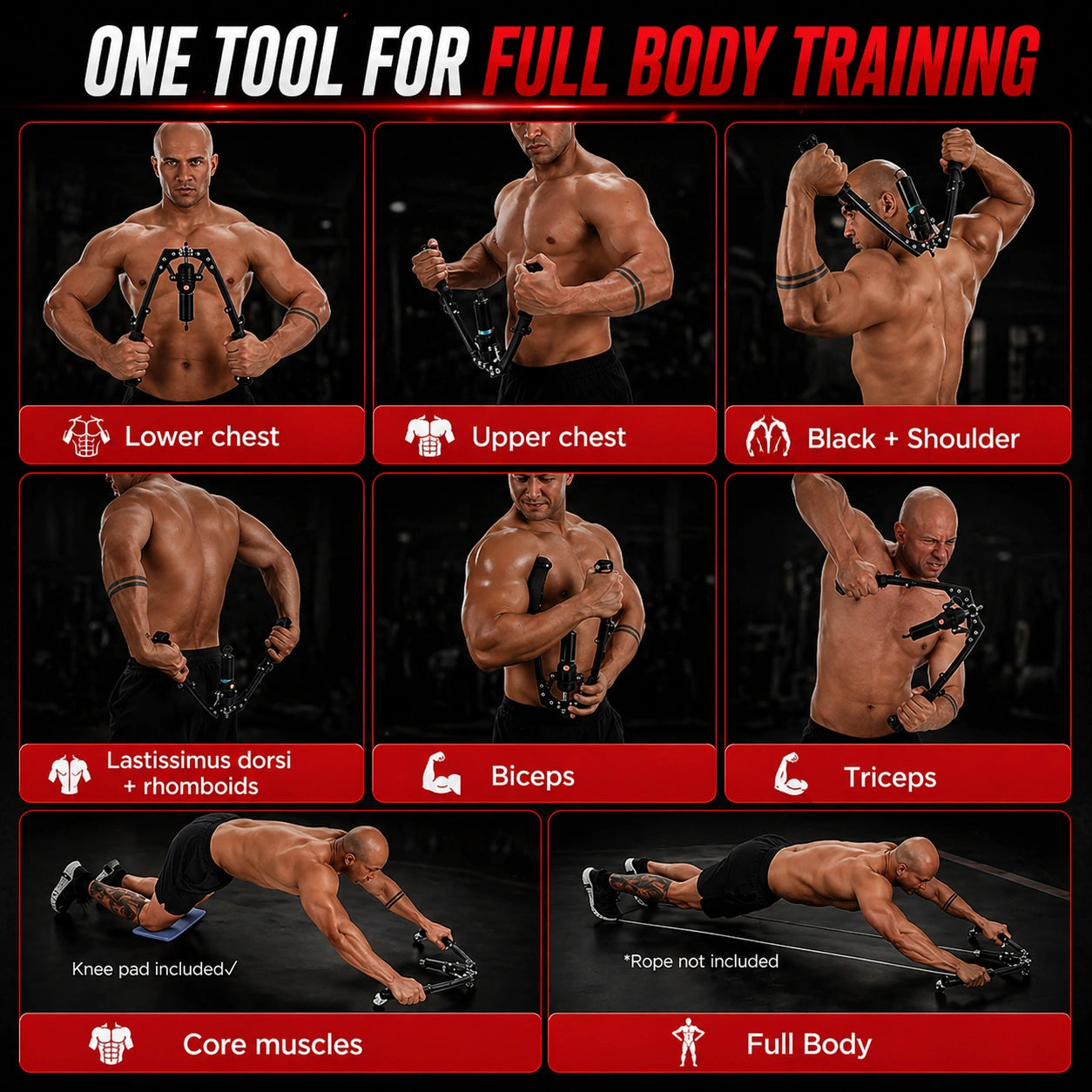 Armvora® Hydraulic Muscle Trainer – Adjustable Resistance Home Gym