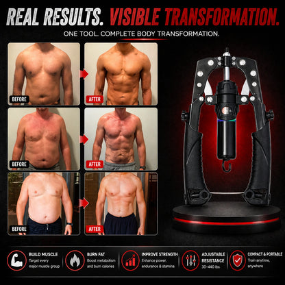 Armvora® Hydraulic Muscle Trainer – Adjustable Resistance Home Gym