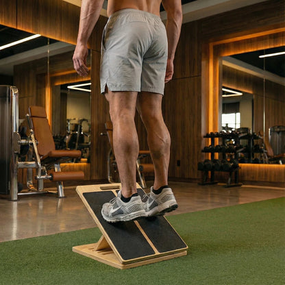 Armvora® Adjustable Wooden Slant Board – Calf & Ankle Mobility Trainer