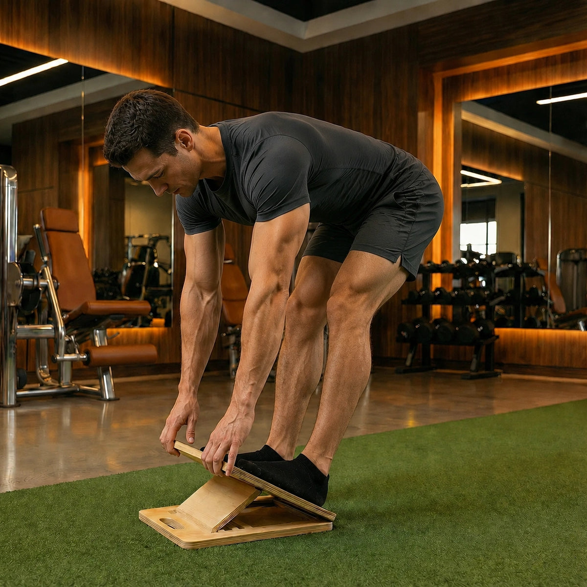 Armvora® Adjustable Wooden Slant Board – Calf & Ankle Mobility Trainer