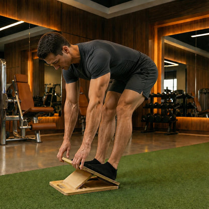 Armvora® Adjustable Wooden Slant Board – Calf & Ankle Mobility Trainer